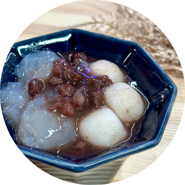 生わらび餅ぜんざい